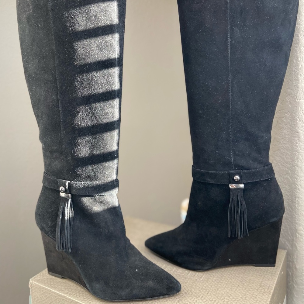 Black Heeled Nine West Boots
